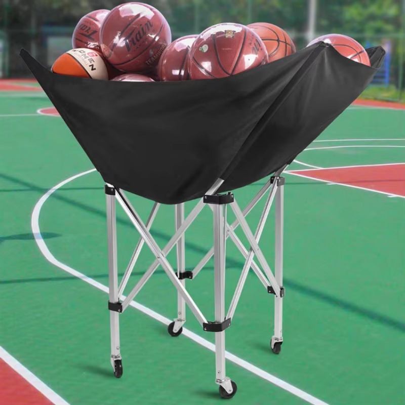 Sports Equipment For Volleyball - Carrello Portapalloni Pieghevole Portatile in Alluminio