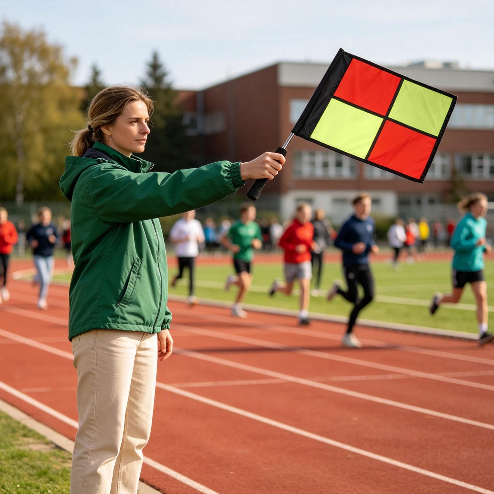 Sports Equipment For Volleyball - Bandierine per arbitri di calcio, set