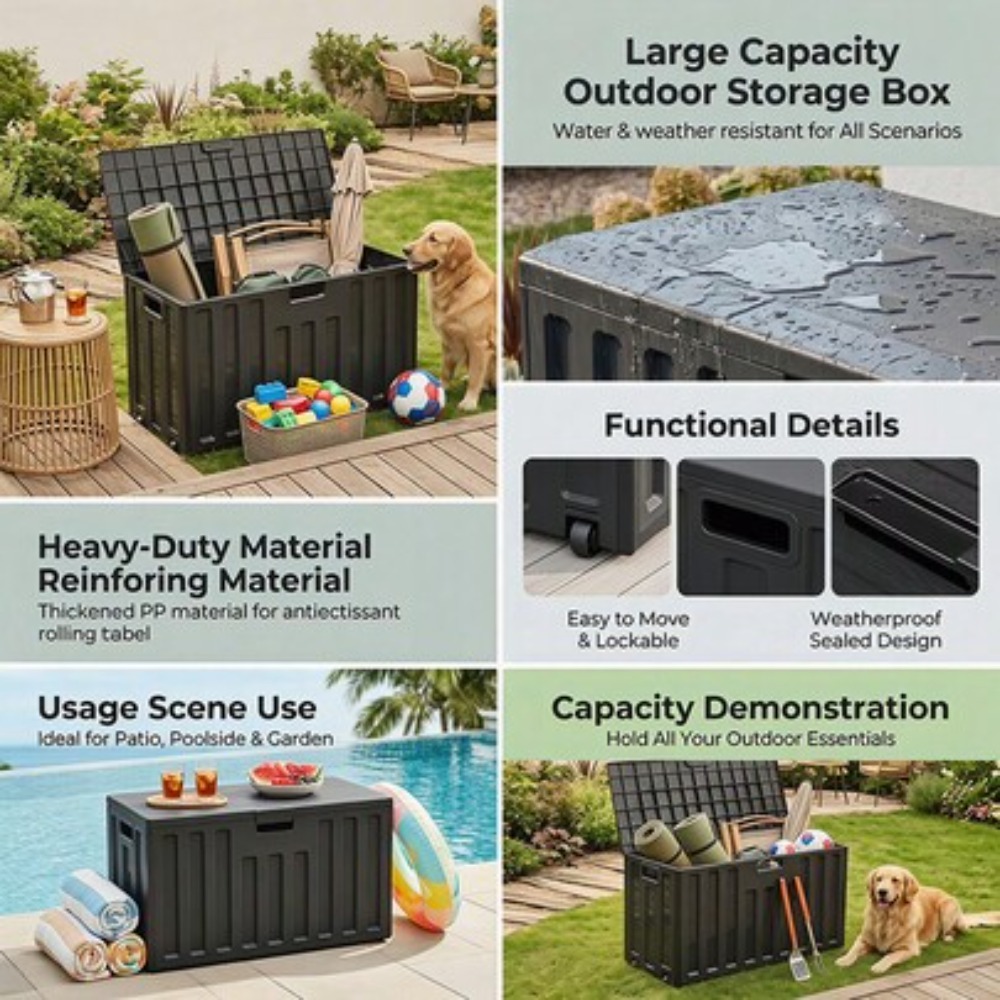 Contenitore da Esterno di Gran - Sports Equipment Outdoor Storage recensione e prezzo